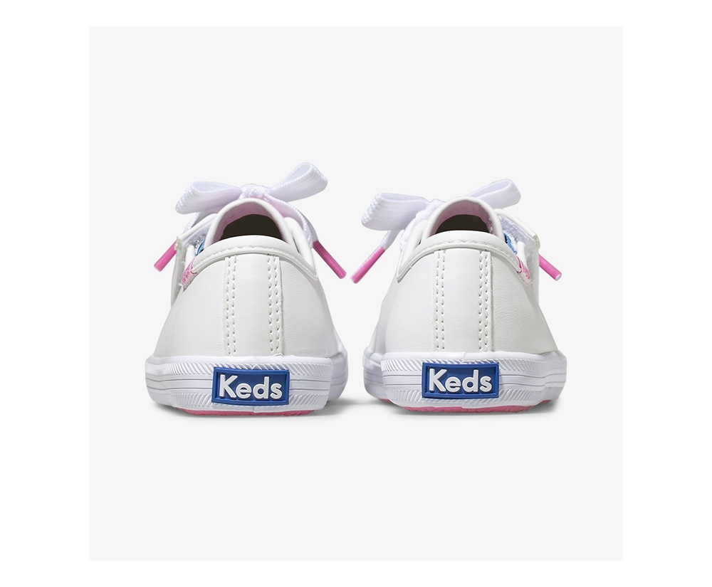 Keds Sneakers White - Kickstart Multi-color Eyelets Jr. - Kids ITWUQN-309